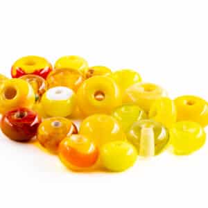 Lampwork Beads Yellow
