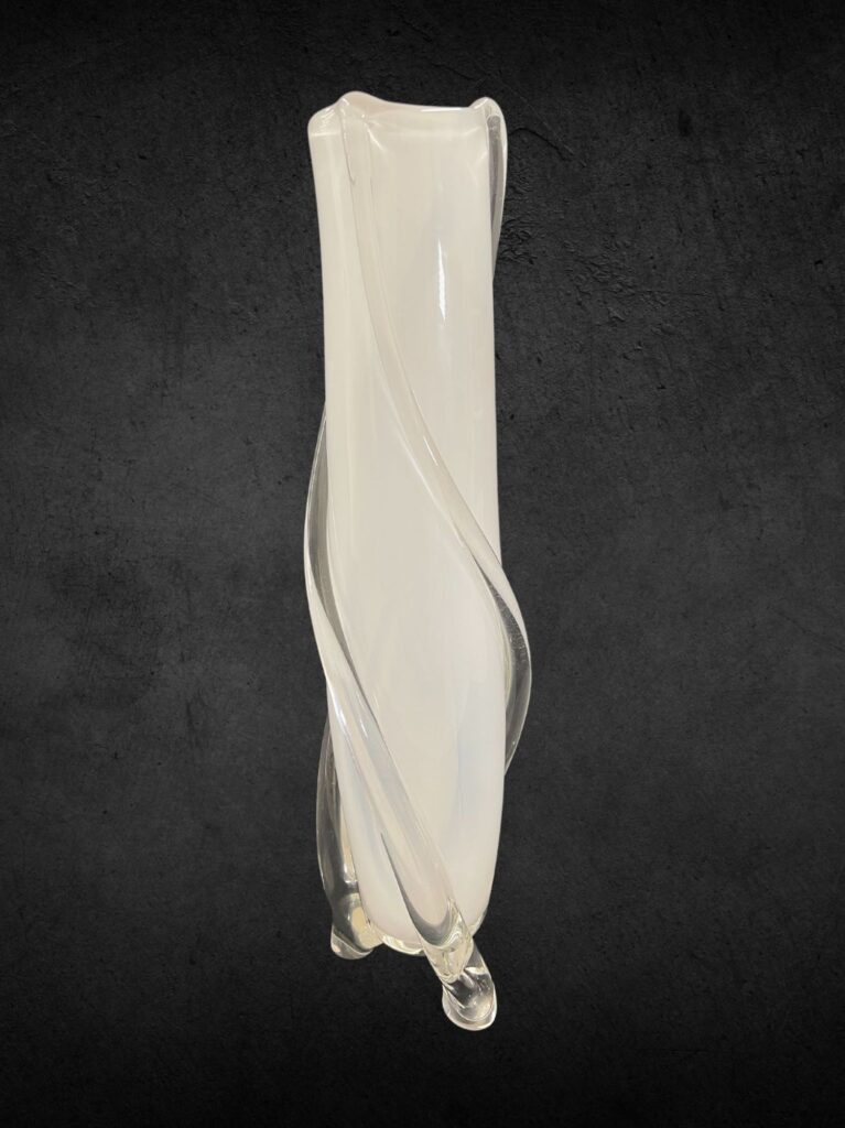 White Spiral Vase