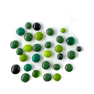 Glass Pebbles Greens