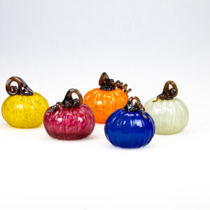 Decorative Glass Pumpkin (5 Colors Available)