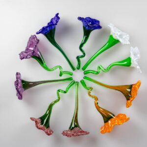 Decorative Glass Flowers (5 Colors Available)