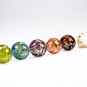 Blown-Glass Ornament (6 Colors Available)